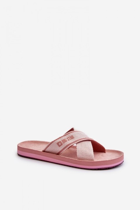 Sandał Klapki Model Big Star NN274A058 Pink - Step in style Sandał Klapki Model Big Star NN274A058 Pink - Step in style