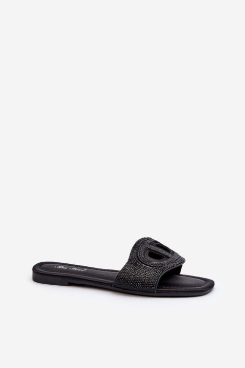 Sandał Klapki Model Dimrose LT06 Black - Step in style Sandał Klapki Model Dimrose LT06 Black - Step in style