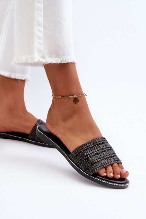 Sandał Klapki Model Radians WS9038 Black - Step in style Sandał Klapki Model Radians WS9038 Black - Step in style
