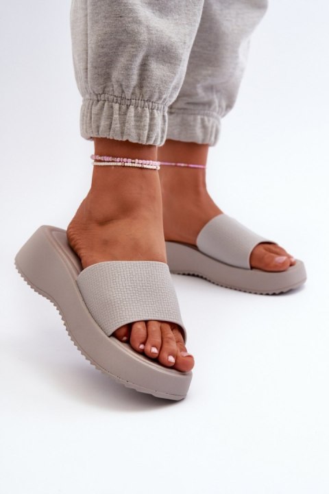 Sandał Klapki Model Vimarils 695-01 Grey - Step in style Sandał Klapki Model Vimarils 695-01 Grey - Step in style