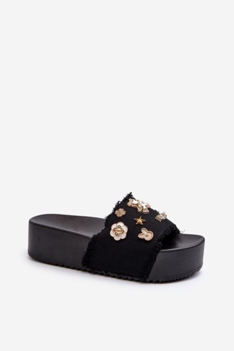 Sandał Klapki Model Zranesia BG172 Black - Step in style Sandał Klapki Model Zranesia BG172 Black - Step in style