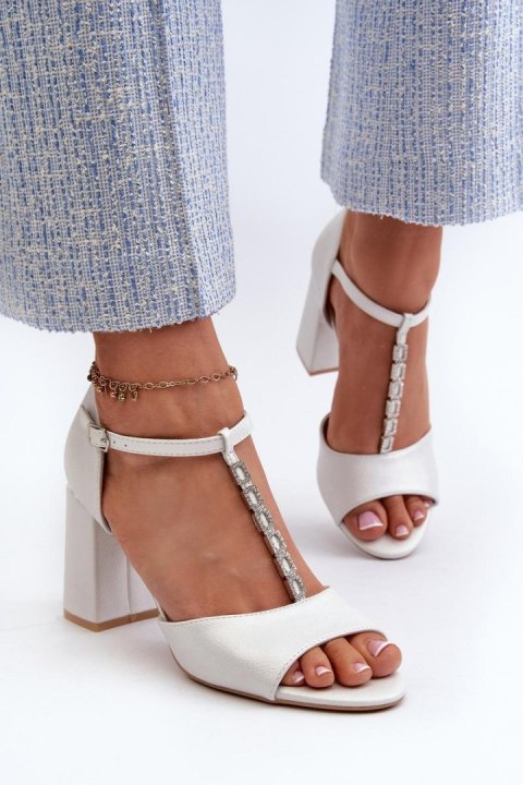 Sandały Model Aniya 20195 Silver - Step in style Sandały Model Aniya 20195 Silver - Step in style