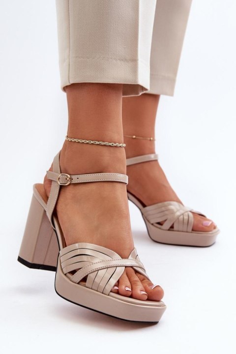 Sandały Model DA MR38-668 Beige - Step in style Sandały Model DA MR38-668 Beige - Step in style
