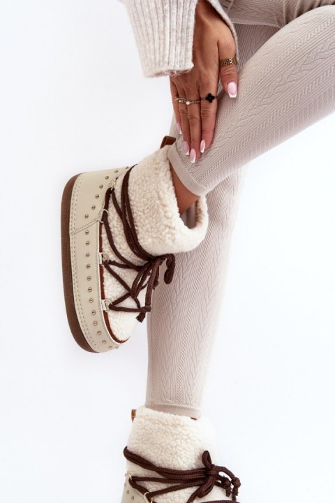 Śniegowce Model Rohes NB617 Beige - Step in style Śniegowce Model Rohes NB617 Beige - Step in style