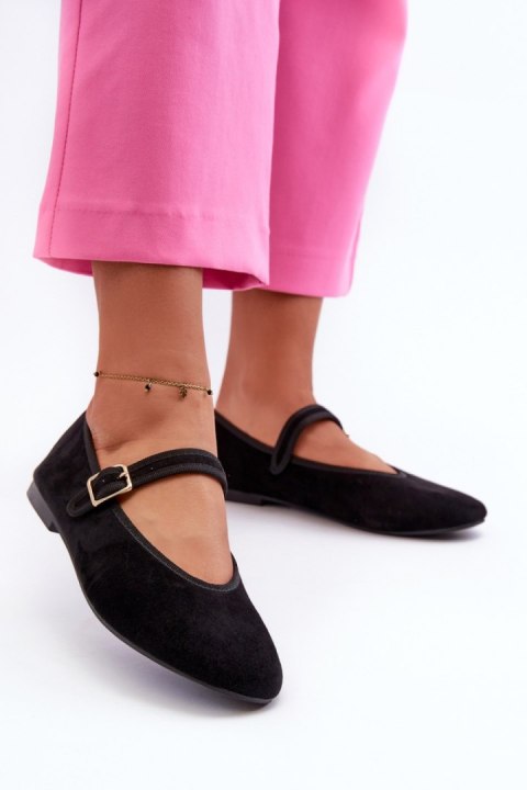 Baleriny Model Anlofi T612P Black - Step in style Baleriny Model Anlofi T612P Black - Step in style