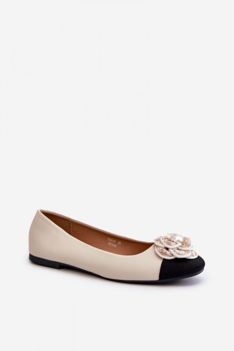 Baleriny Model Divinella T601P Beige - Step in style Baleriny Model Divinella T601P Beige - Step in style