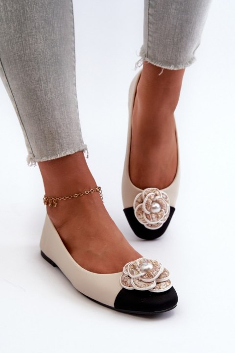 Baleriny Model Divinella T601P Beige - Step in style Baleriny Model Divinella T601P Beige - Step in style