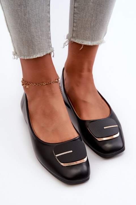Baleriny Model Edoslli ZA37 Black - Step in style Baleriny Model Edoslli ZA37 Black - Step in style
