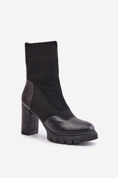 Botki Model Atansa A9602 Black - Step in style Botki Model Atansa A9602 Black - Step in style