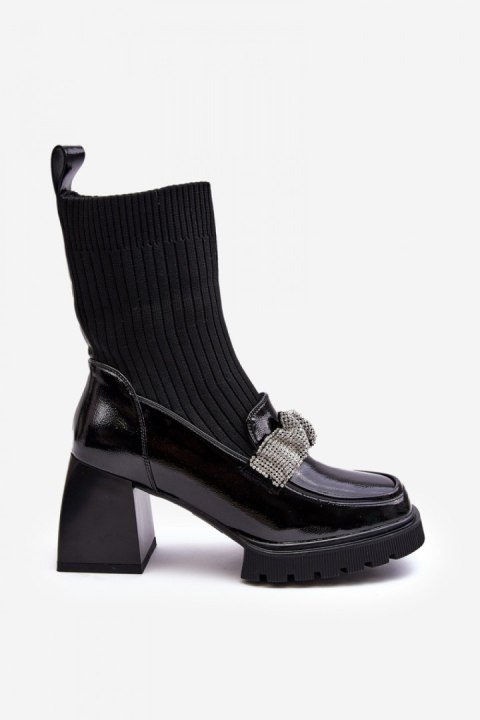 Botki Model DA MR870-41 Black - Step in style Botki Model DA MR870-41 Black - Step in style