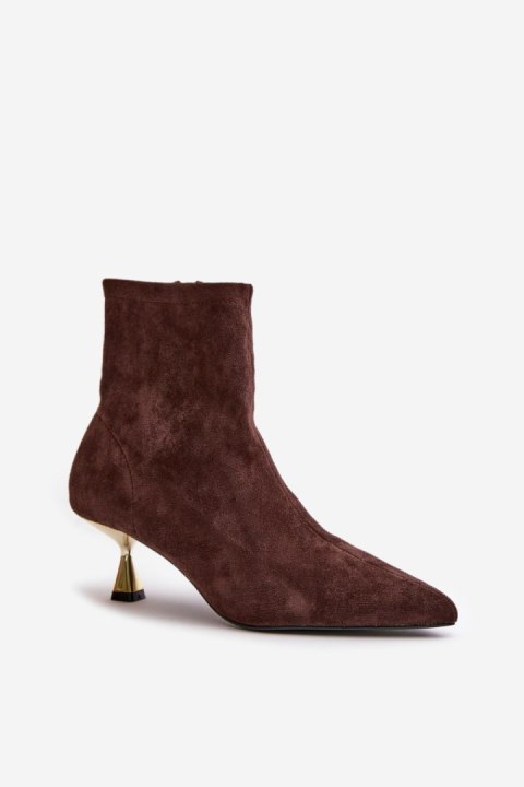 Botki Model Irithare GP12 Brown - Step in style Botki Model Irithare GP12 Brown - Step in style