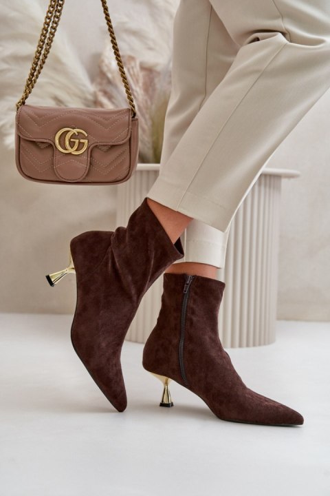 Botki Model Irithare GP12 Brown - Step in style Botki Model Irithare GP12 Brown - Step in style