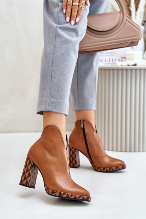 Botki Model Laura Messi 2836 Brown - Step in style Botki Model Laura Messi 2836 Brown - Step in style