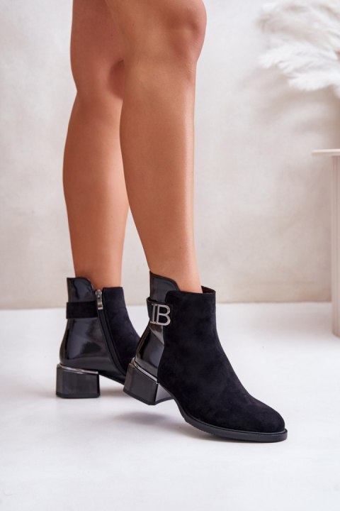 Botki Model MR880-040 Black - Step in style Botki Model MR880-040 Black - Step in style