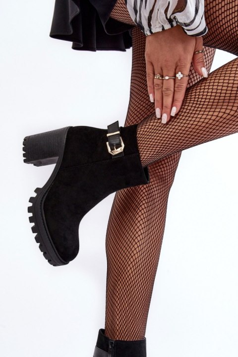 Botki Model Menoria DA108P Black - Step in style Botki Model Menoria DA108P Black - Step in style