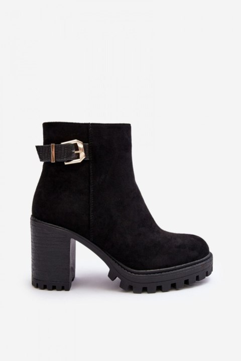 Botki Model Menoria DA108P Black - Step in style Botki Model Menoria DA108P Black - Step in style
