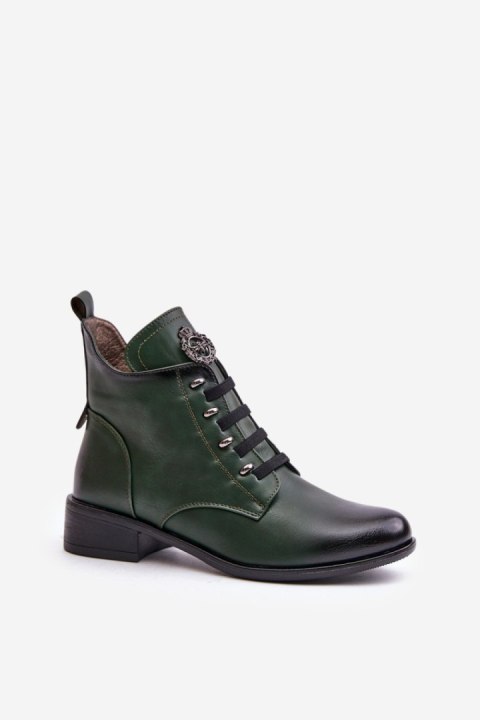 Botki Model Nevalia ASA198-21 Green - Step in style Botki Model Nevalia ASA198-21 Green - Step in style