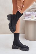 Botki Model Ravendria TL235 Black - Step in style