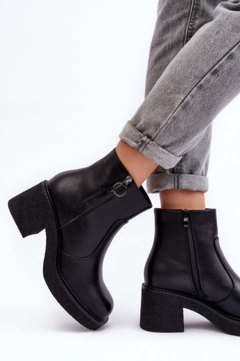 Botki Model Romella TR926 Black - Step in style Botki Model Romella TR926 Black - Step in style