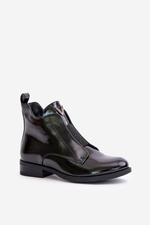 Botki Model S.Barski HY42-120 Black - Step in style Botki Model S.Barski HY42-120 Black - Step in style