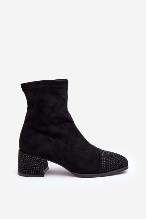 Botki Model Vissias RXJ199 Black - Step in style Botki Model Vissias RXJ199 Black - Step in style