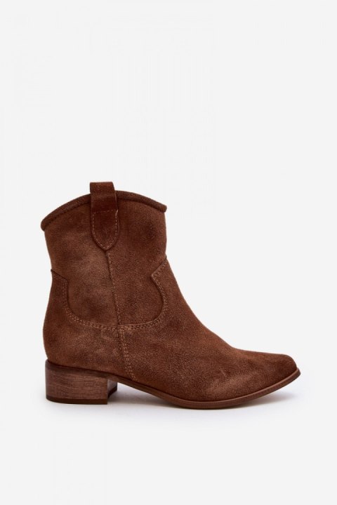 Botki Model Zazoo 3329 Brown Zamsz - Step in style Botki Model Zazoo 3329 Brown Zamsz - Step in style