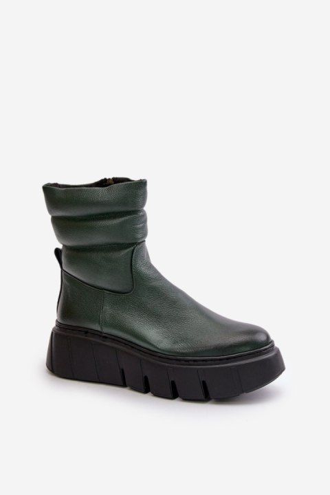 Botki Model Zazoo 60512 Dark Green - Step in style Botki Model Zazoo 60512 Dark Green - Step in style