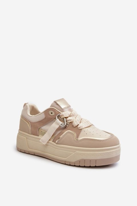 Buty Sportowe Model Moun WX-131 Beige - Step in style Buty Sportowe Model Moun WX-131 Beige - Step in style