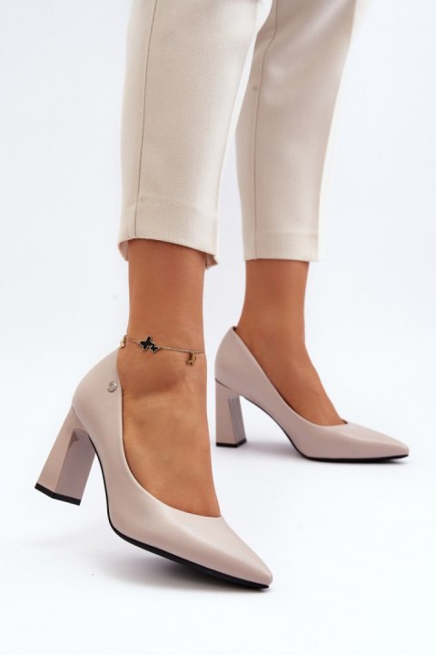 Czółenka Model Giseleni 62106 Grey - Step in style Czółenka Model Giseleni 62106 Grey - Step in style