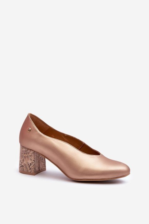 Czółenka Model Maciejka 06422-25 Gold - Step in style Czółenka Model Maciejka 06422-25 Gold - Step in style