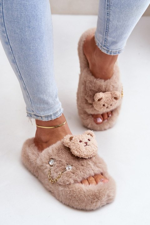 Kapcie Model Innalise BG190P Beige - Step in style Kapcie Model Innalise BG190P Beige - Step in style