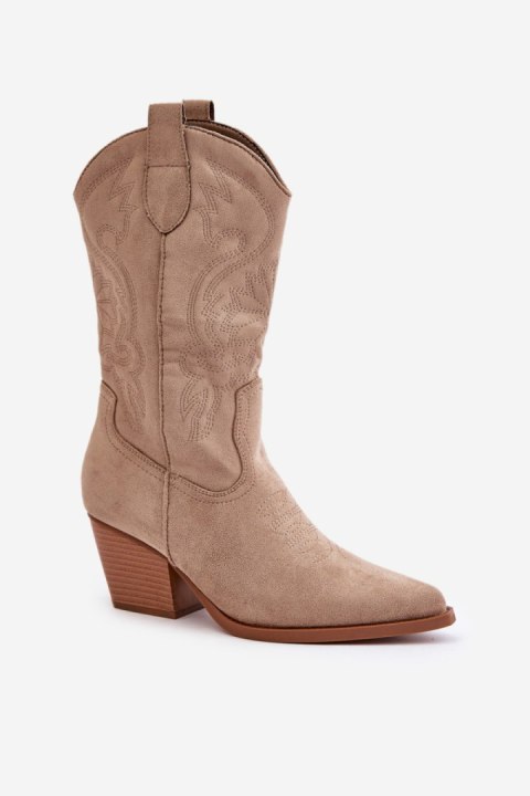 Kozaki Model Wendlis DA116P Beige - Step in style Kozaki Model Wendlis DA116P Beige - Step in style