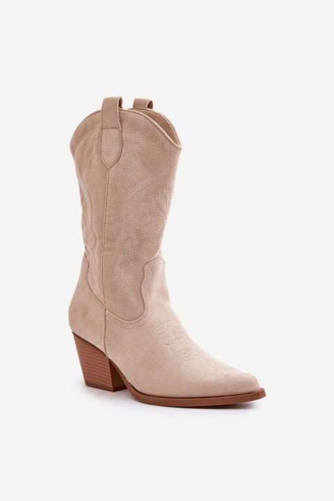 Kozaki Model Wendlis DA116P Light Beige - Step in style Kozaki Model Wendlis DA116P Light Beige - Step in style
