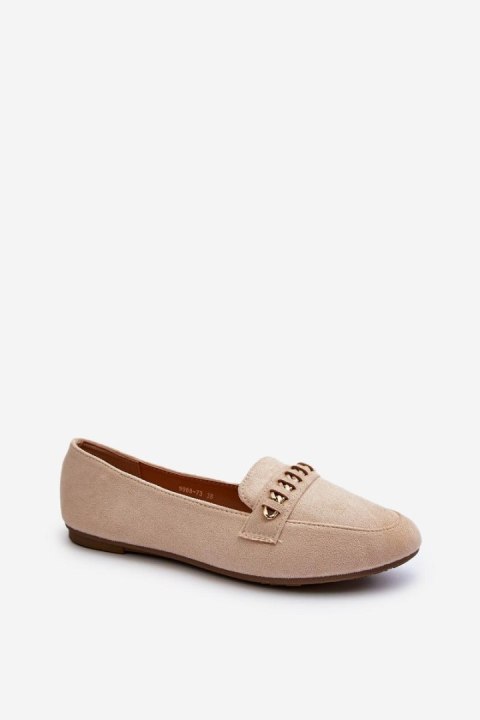 Mokasyny Model Aredilla 9988-73 Beige - Step in style Mokasyny Model Aredilla 9988-73 Beige - Step in style
