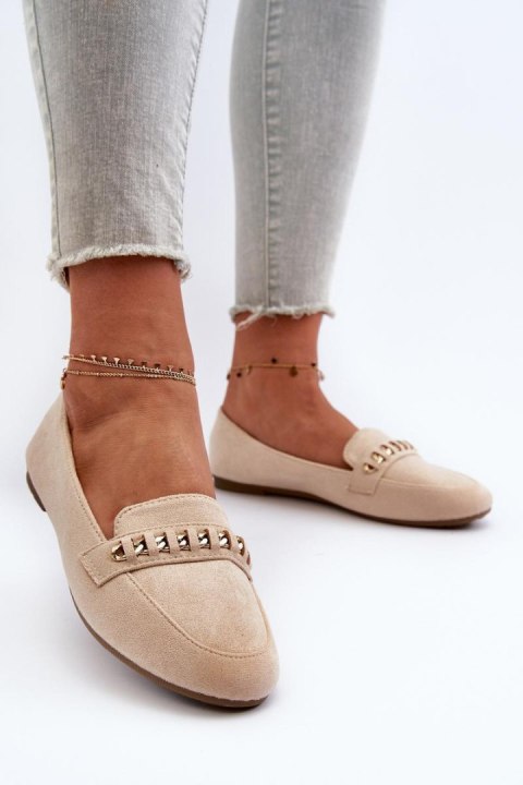 Mokasyny Model Aredilla 9988-73 Beige - Step in style Mokasyny Model Aredilla 9988-73 Beige - Step in style