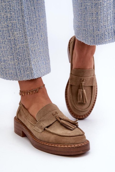 Mokasyny Model DA TW107 Brown - Step in style Mokasyny Model DA TW107 Brown - Step in style