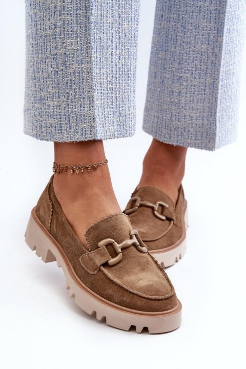 Mokasyny Model DA TW117 Brown - Step in style Mokasyny Model DA TW117 Brown - Step in style