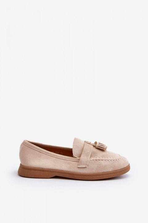 Mokasyny Model Dansitu N22-992 Beige - Step in style Mokasyny Model Dansitu N22-992 Beige - Step in style