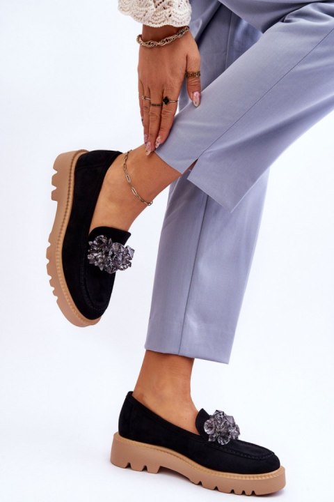 Mokasyny Model Demeris 23-10863 Black - Step in style Mokasyny Model Demeris 23-10863 Black - Step in style