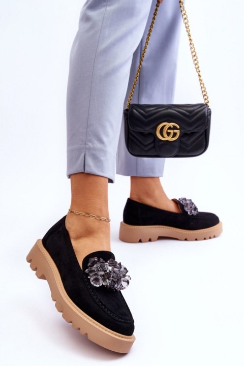 Mokasyny Model Demeris 23-10863 Black - Step in style Mokasyny Model Demeris 23-10863 Black - Step in style