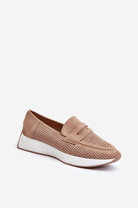 Mokasyny Model Inesqua 22-325 Beige - Step in style Mokasyny Model Inesqua 22-325 Beige - Step in style