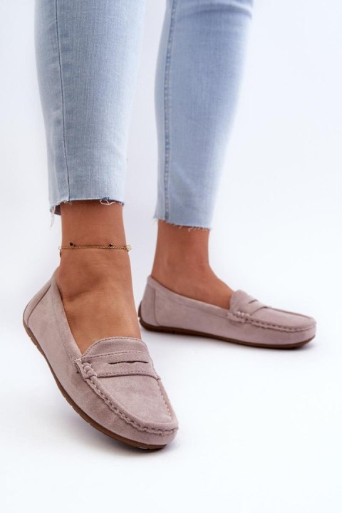 Mokasyny Model Lenvie FT245 Violet - Step in style Mokasyny Model Lenvie FT245 Violet - Step in style