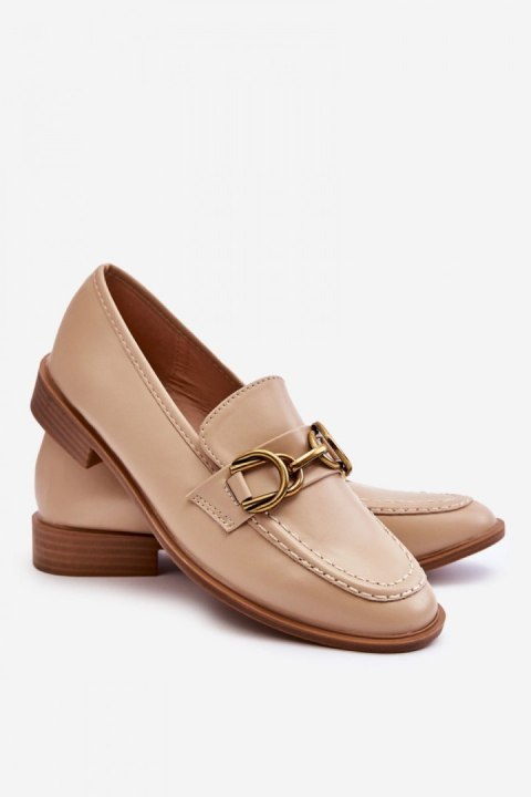 Mokasyny Model Lorien 2623-3 Beige - Step in style Mokasyny Model Lorien 2623-3 Beige - Step in style