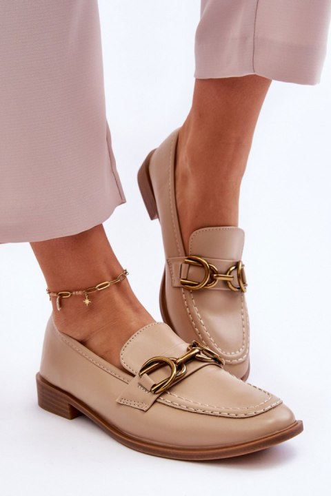 Mokasyny Model Lorien 2623-3 Beige - Step in style Mokasyny Model Lorien 2623-3 Beige - Step in style