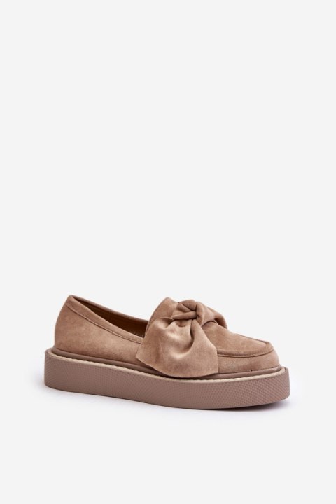 Mokasyny Model Naivine JH372 Beige - Step in style Mokasyny Model Naivine JH372 Beige - Step in style