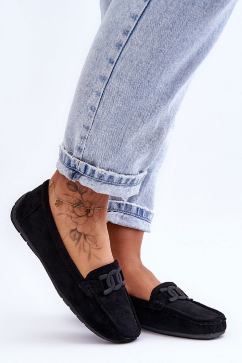 Mokasyny Model Rabell DF711 Black - Step in style Mokasyny Model Rabell DF711 Black - Step in style