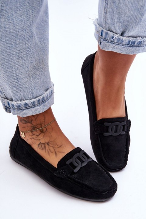 Mokasyny Model Rabell DF711 Black - Step in style Mokasyny Model Rabell DF711 Black - Step in style