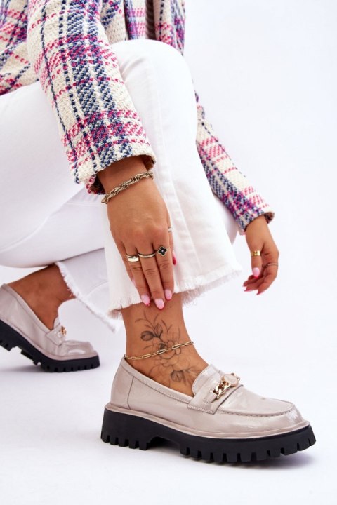 Mokasyny Model Ronin MR-X351 Light Grey - Step in style Mokasyny Model Ronin MR-X351 Light Grey - Step in style