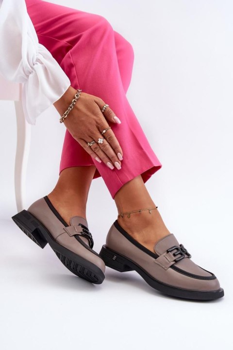 Mokasyny Model Triana 63501 Dark Beige - Step in style Mokasyny Model Triana 63501 Dark Beige - Step in style