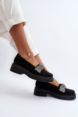 Mokasyny Model Zazoo 3419 Black Zamsz - Step in style